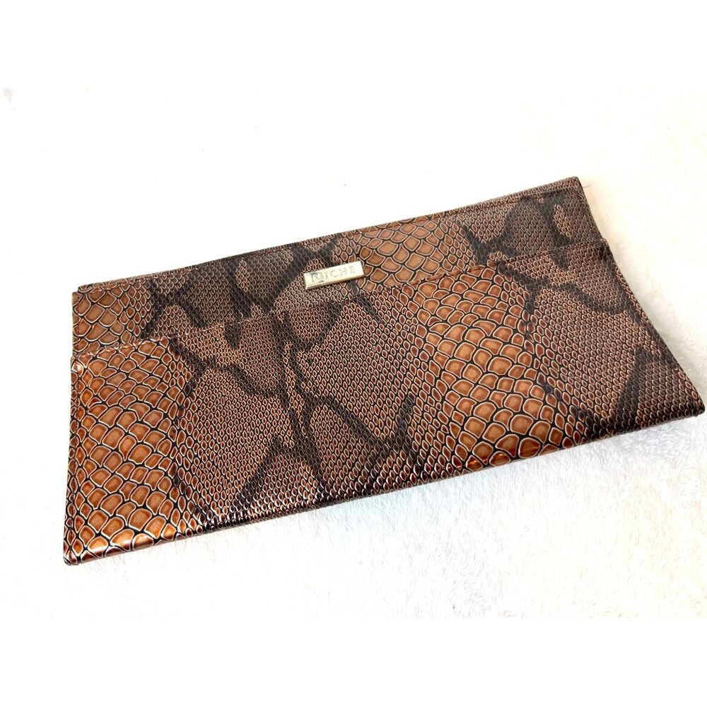 Miche Classic‎ Jen Copper Brown Reptile Skin Print Cover Shell Bag Purse